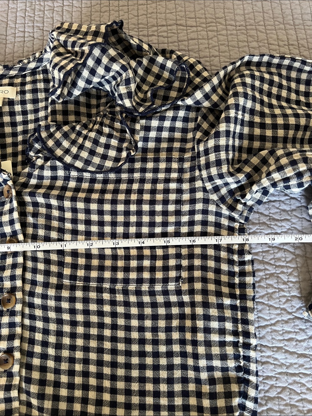 Anthropologie Pilcro Remy Ruffle Collar Buttondown Shirt - Picture 5 of 6